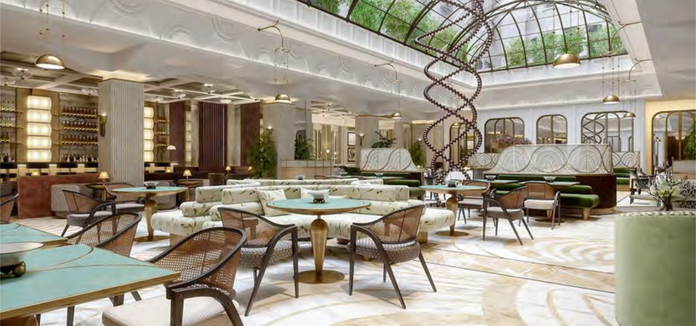 Restaurantbereich im Mandarin Oriental Hotel Wien